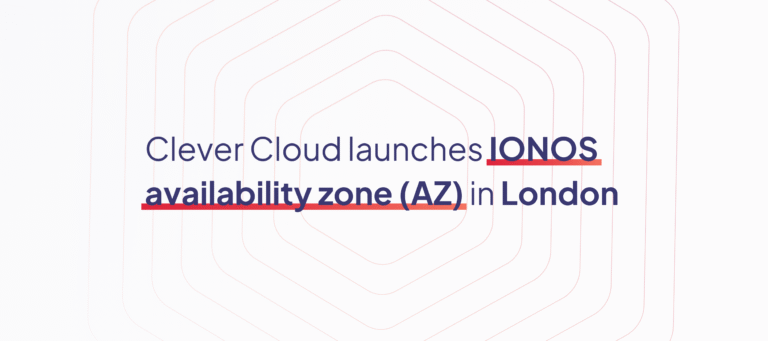 Banner for the blog article on opening an availability zone in London with IONOS