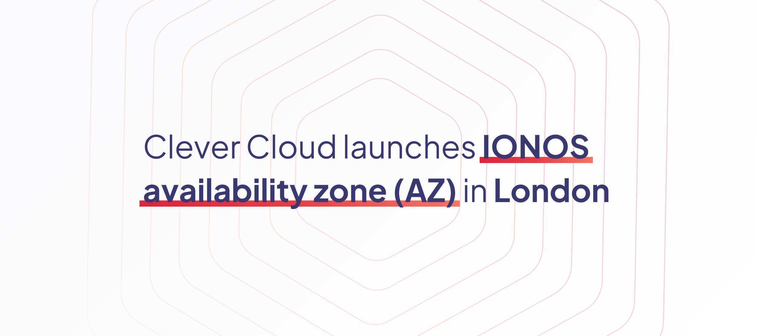 Banner for the blog article on opening an availability zone in London with IONOS