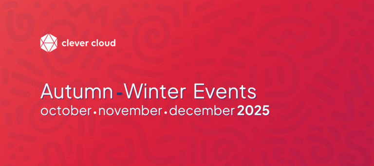Clever Cloud Autumn-Winter 2025 Events Banner