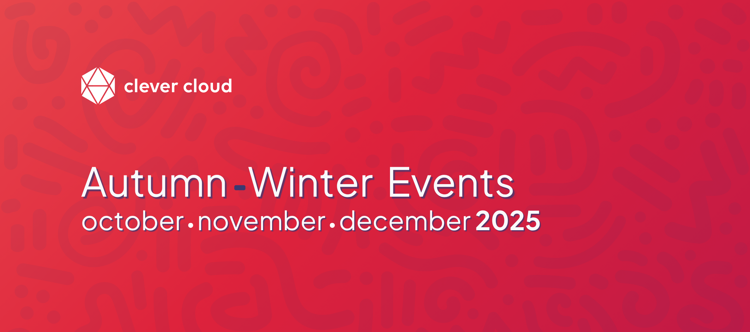 Clever Cloud Autumn-Winter 2025 Events Banner