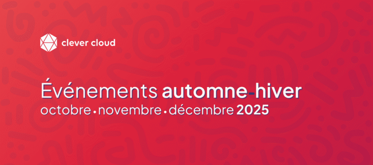 bannière Clever Cloud événements automne - hiver 2025