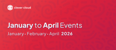 Clever Cloud - Bannière Blog - January to April Events 2026 at Clever Cloud