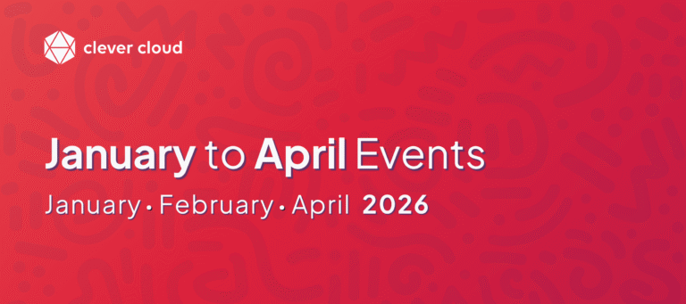 Clever Cloud - Bannière Blog - January to April Events 2026 at Clever Cloud