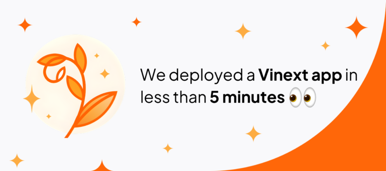 Banner of the blog article: 'How We Deployed a Vinext Application in Minutes on Clever Cloud with AI'